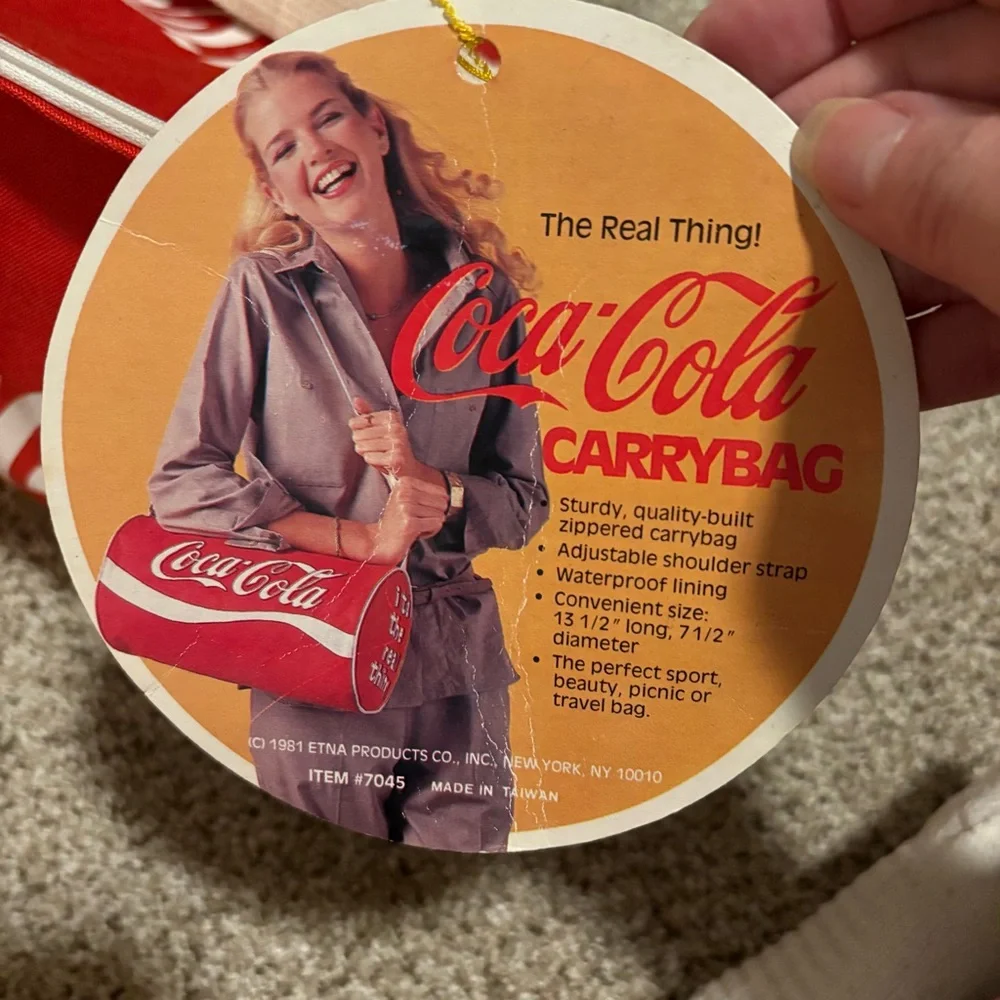 NWT vintage Coca-Cola carryall bag - Picture 5 of 6